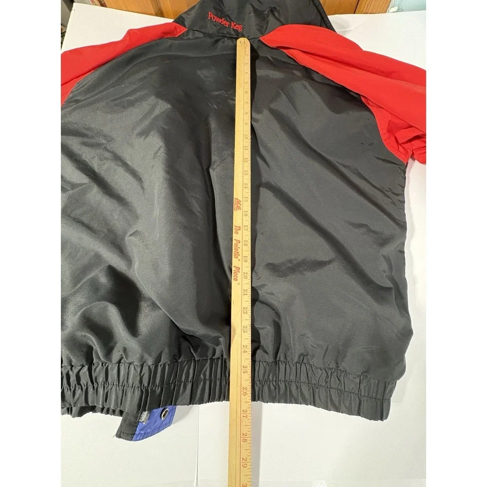 Vintage Columbia‎ Sportswear Powder Keg Ski Jacket Red Black Nylon Men's XL 80's